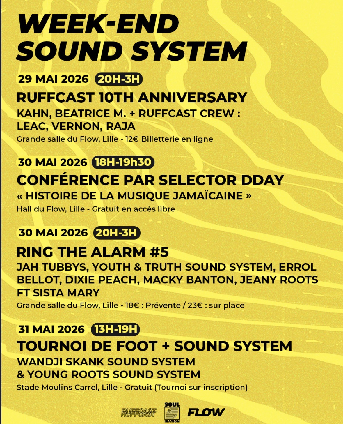 Week-end Sound System Culture au Flow
