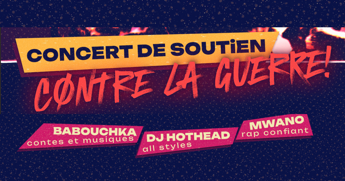 Concert de soutien contre la guerre