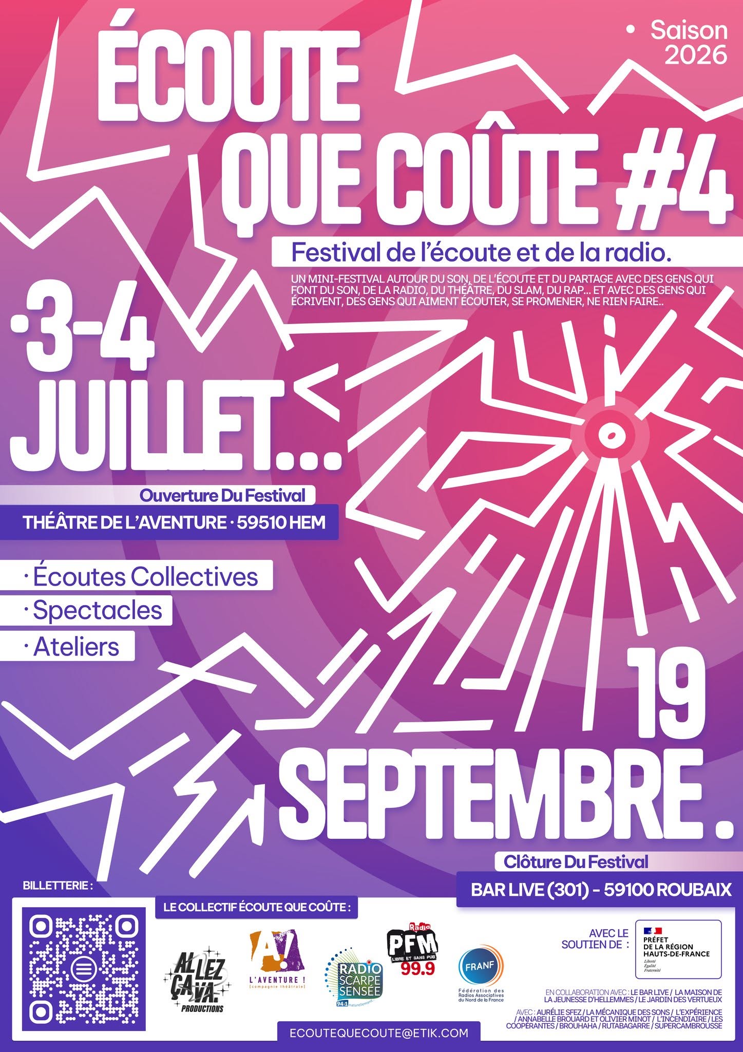 Festival Ecoute que coûte 2026