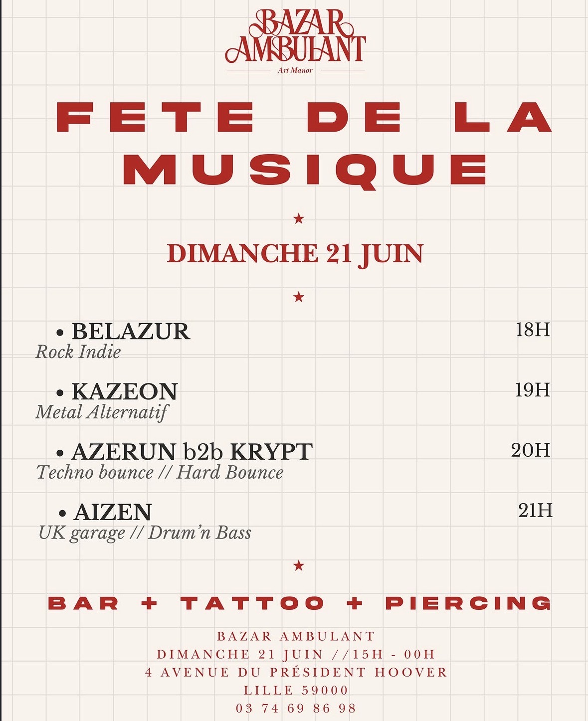 La Fête de la Musique au Bazar Ambulant