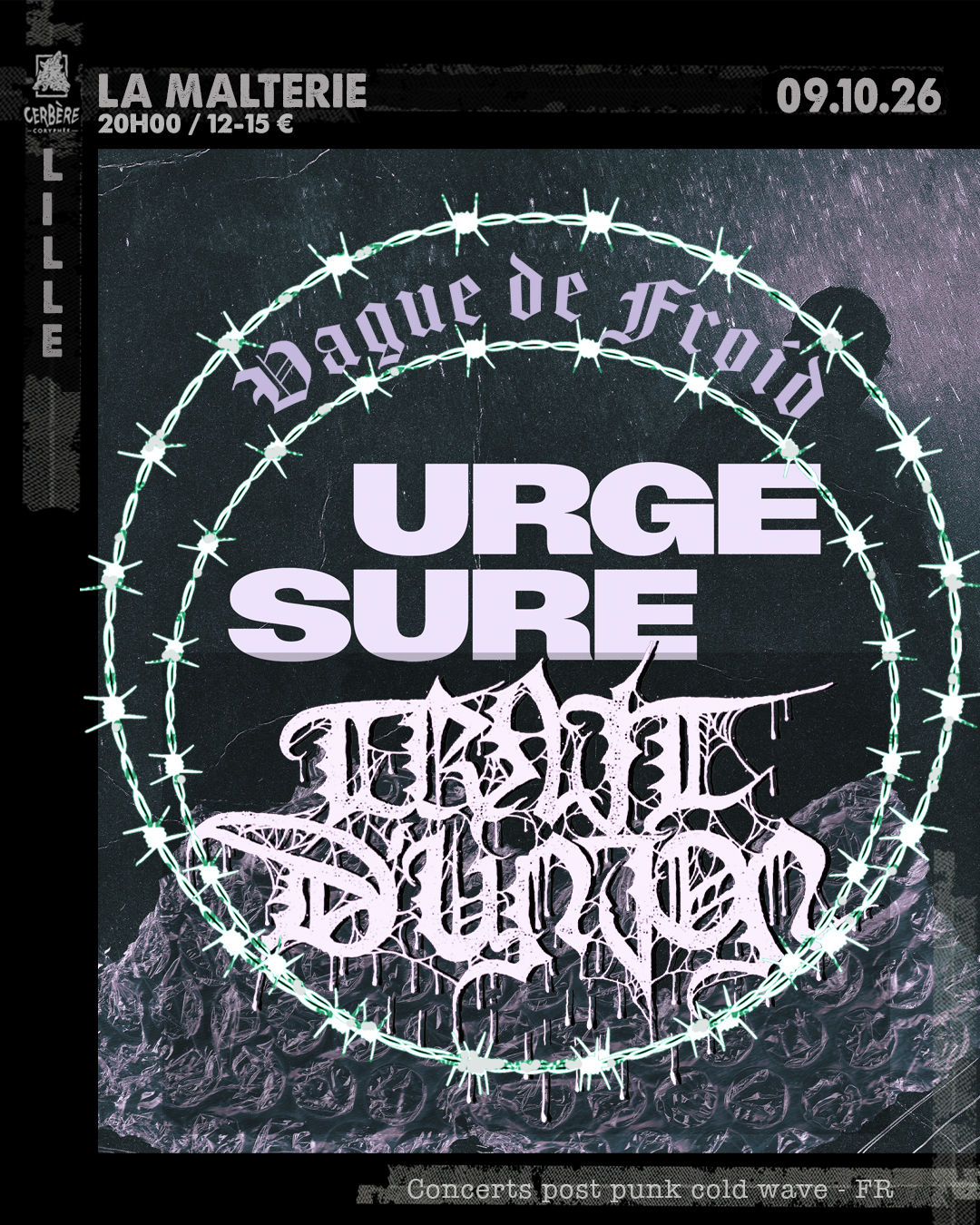 Soirée Vague de Froid : Trait d&rsquo;Union + Urge + Sure
