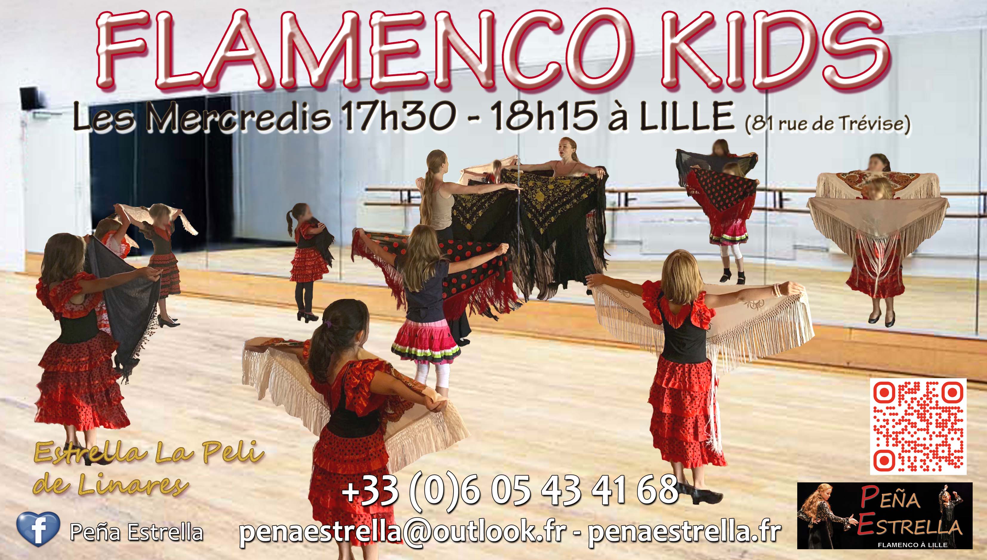 Flamencokids, cours de danse par la Peña Estrella