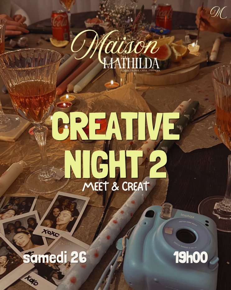 Creative Night avec Maison Mathilda au QG