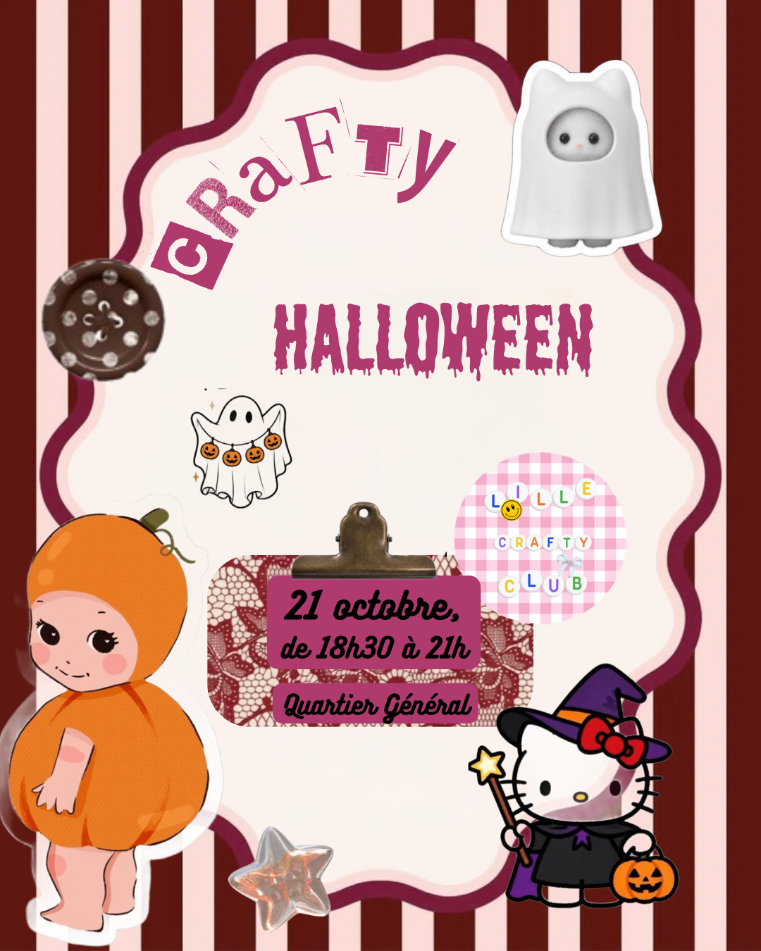 Soirée scrapbooking Halloween par Lille Crafty Club