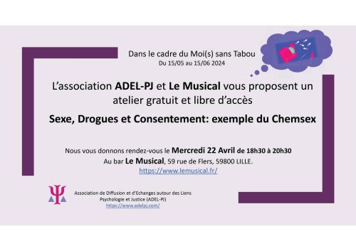 Moi(s) sans tabou / atelier « sexe, drogues et consentement