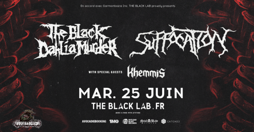 The Black Dahlia Murder + Suffocation + Khemmis