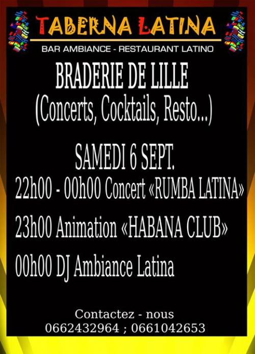 Braderie de Lille au Taberna Latina !