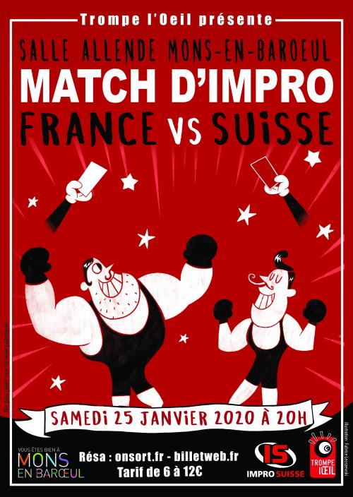 Match d’improvisation France/Suisse