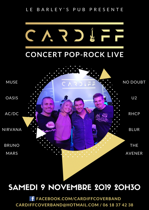 Cardiff en concert Pop-Rock live