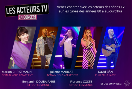 Les acteurs TV en concert au Théâtre de l’Hôtel Casino Barrière Lille