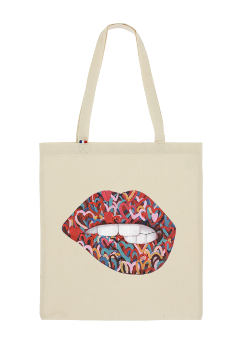 Atelier peinture du tote bag : Embrasse-moi