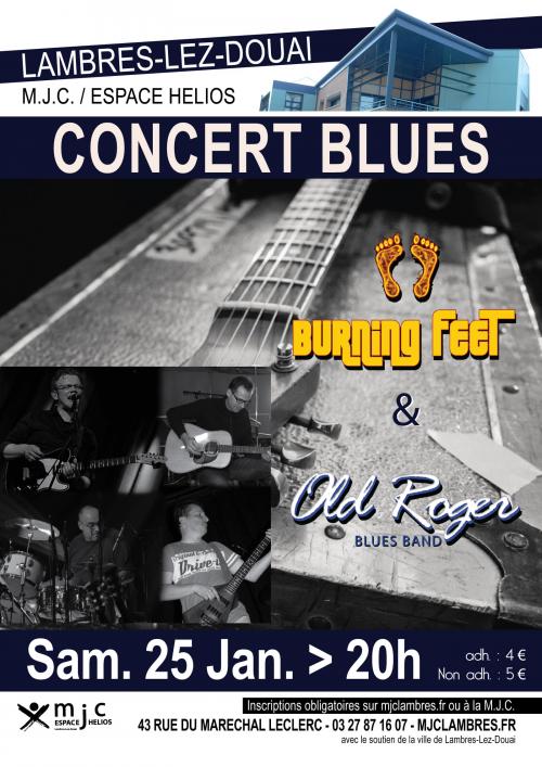 Concert de blues avec Old Roger + Burning Feet