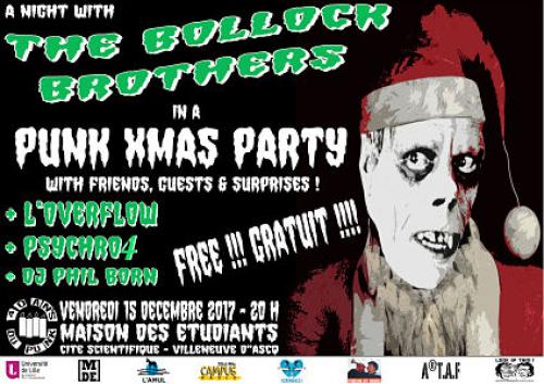 Punk Xmas party : Bollock Brothers and friends !