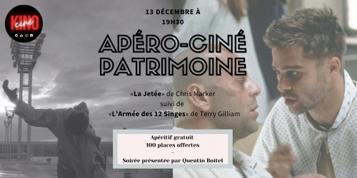 Apéro-ciné – La Jetée + de L’Armée des 12 Singes