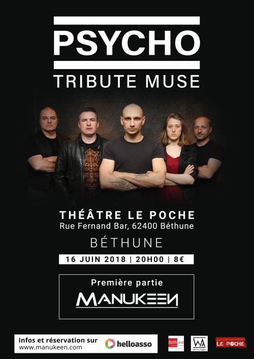 Psycho + Manukeen en concert pour une soirée 100% rock à Béthune