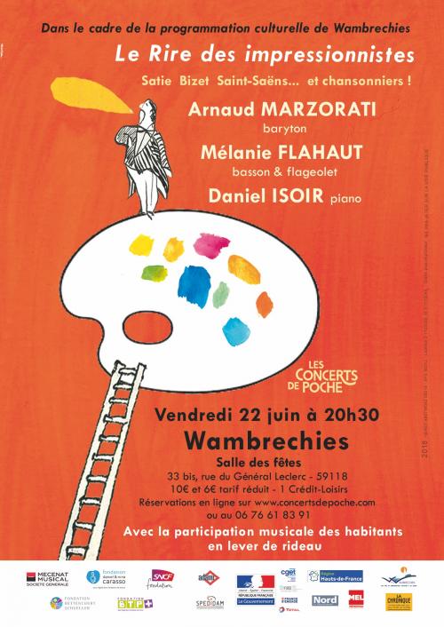 Arnaud Marzorati, Daniel Isoir et Mélanie Flahaut à Wambrechies