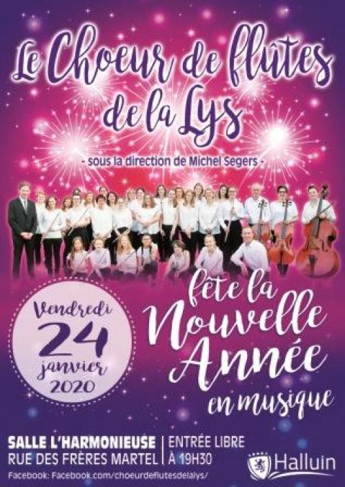 Le Chœur de flûtes de La Lys fête la Nouvelle année