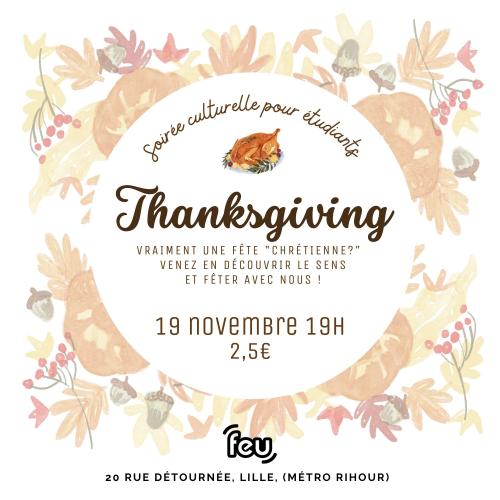Thanksgiving – Soirée culturelle pour les étudiants