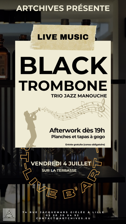 Afterwork live jazz manouche avec BlacK TrombonE