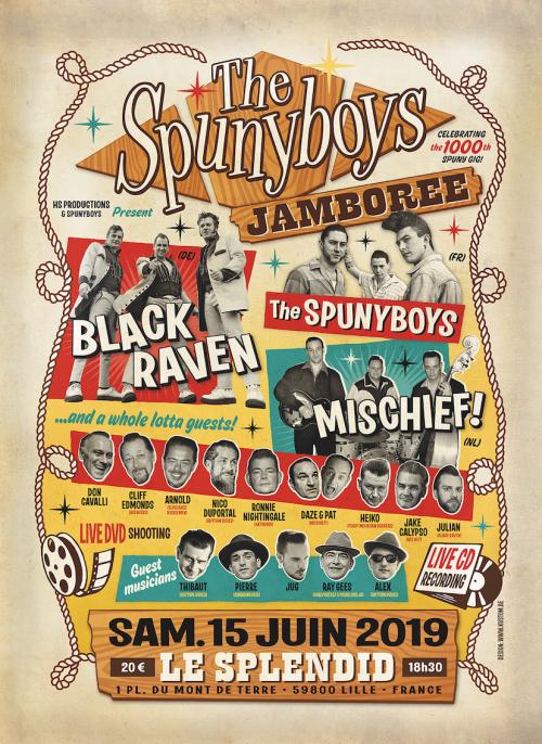 Spunyboys Jamboree, the 1000th spuny gig !