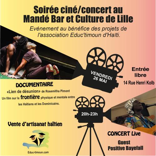 Soirée ciné-concert au Mandé Bar et Culture