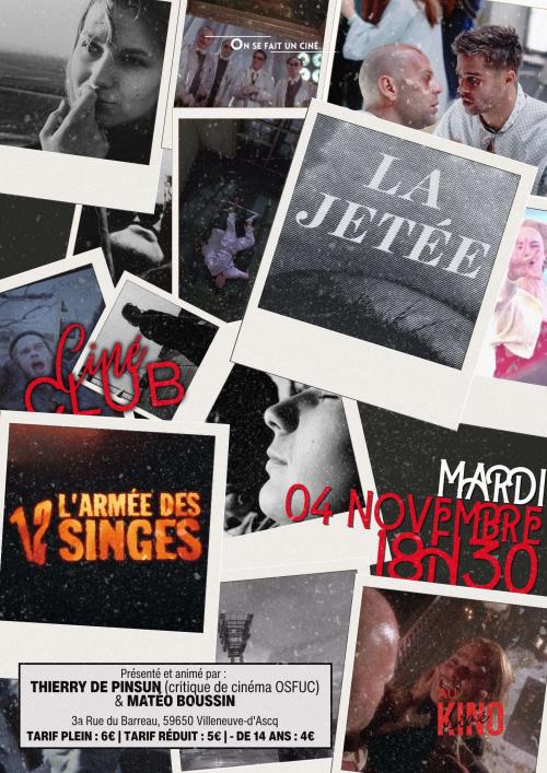 La Jetée et L’Armée des 12 singes – Ciné-Débat