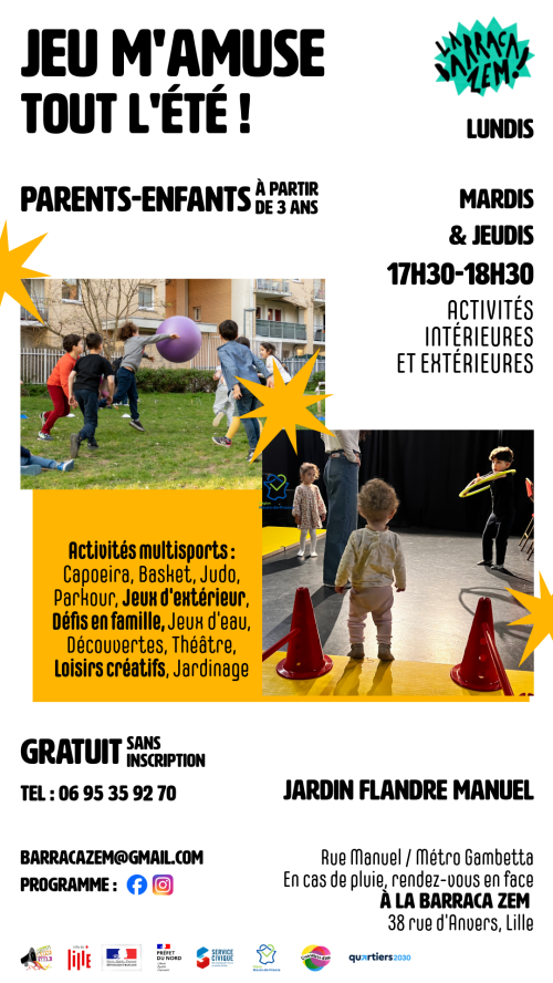 Jeu m’amuse tout l’été à La Barraca Zem