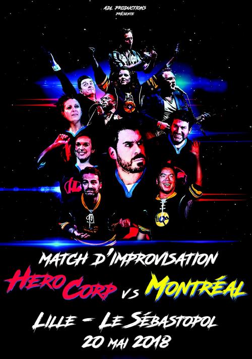 Hero Corp VS Montréal, le match d’improvisation