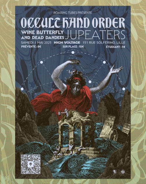 Occult Hand Order + Wine Butterfly And Dead Dandees + Jupeaters en concert