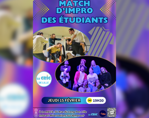 Match d’impro des étudiants à la MAVA