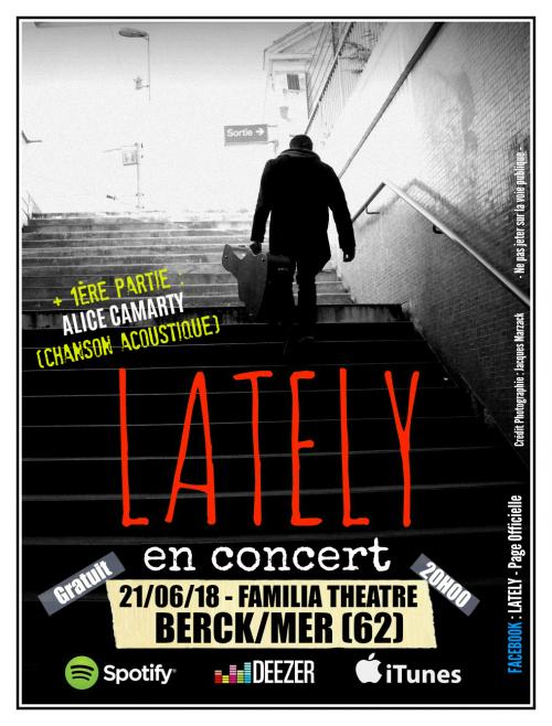 Lately + Alice Camarty au Familia Théâtre