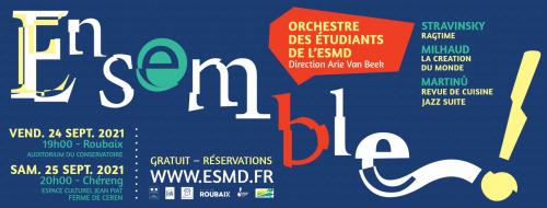 Ensemble ! Orchestre de l’ESMD dirigé par Arie Van Beek