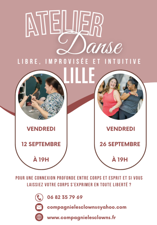 Danse libre, improvisée et intuitive à Lille