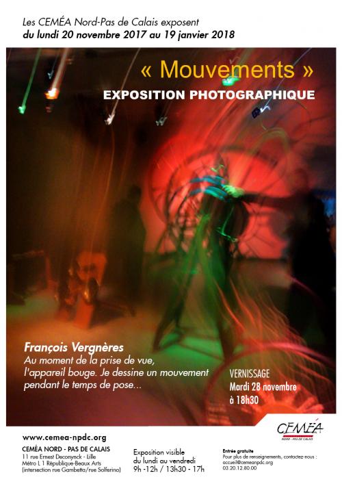 Vernissage de l’Exposition « Mouvements » de Francois Vergneres