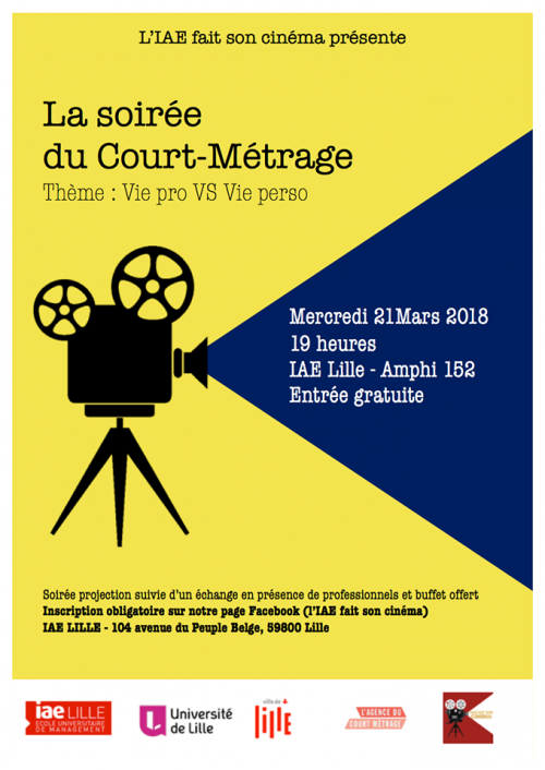 Soirée du court-métrage « Vie pro VS vie perso »