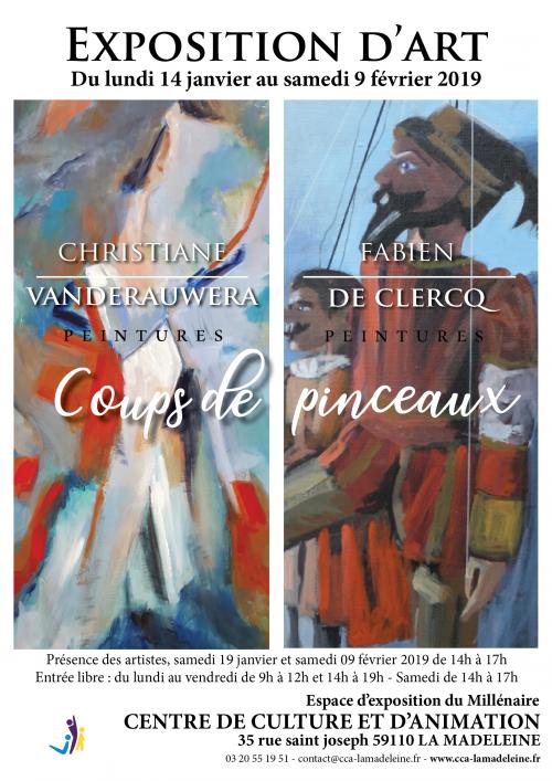 Coups de pinceaux de Christiane Vanderauwera / Fabien de Clercq