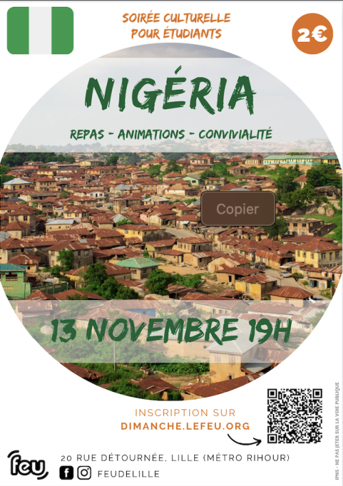Nigéria : soirée culturelle pour les étudiants au FEU