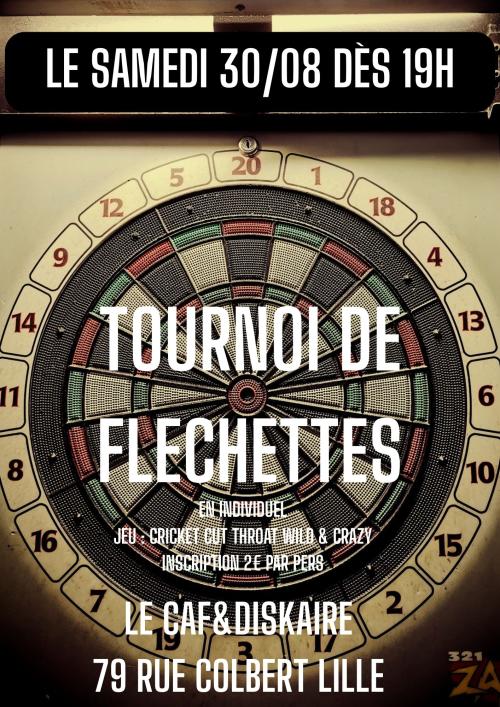 Tournoi de fléchettes #4 au Caf&Diskaire