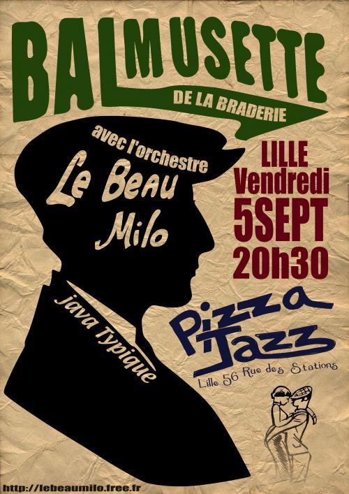 Bal Musette de la braderie avec le Beau Milo Trio