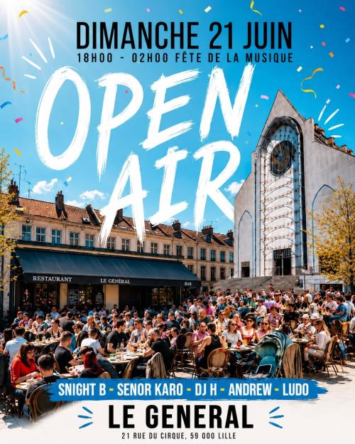 La Fête de la Musique en open air sur le parvis de la Treille