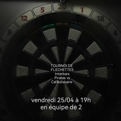 Tournoi interbars de fléchettes Pirates vs Caf&diskaire