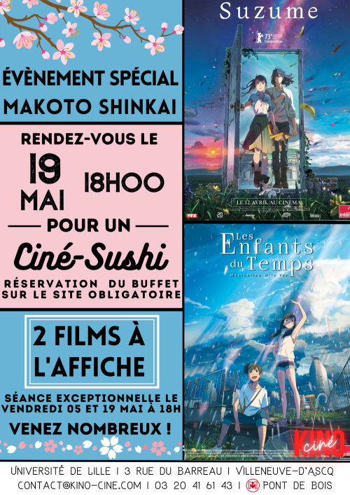 Rétrospective Makoto Shinkai + Ciné-Sushi