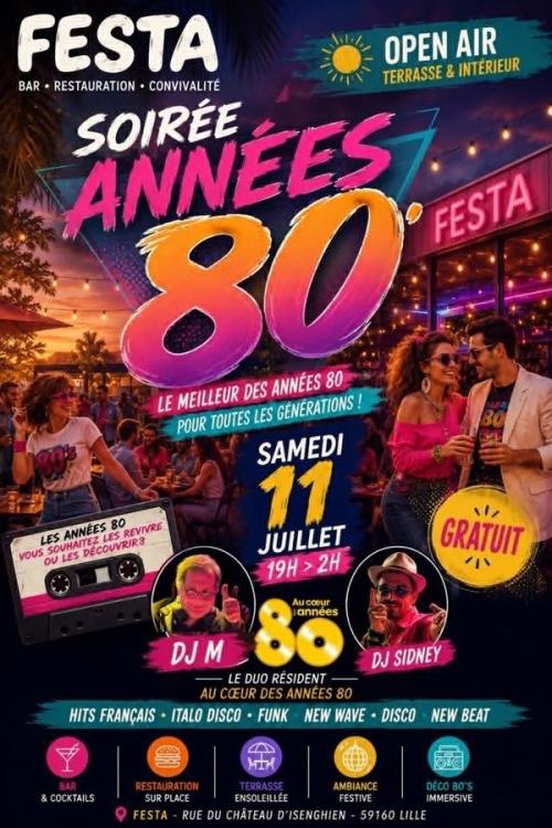 Soirée années 80 au Festa, nouvel endroit à découvrir