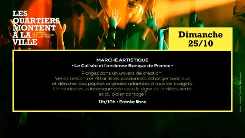 Les quartiers montent à la ville – Marché artistique