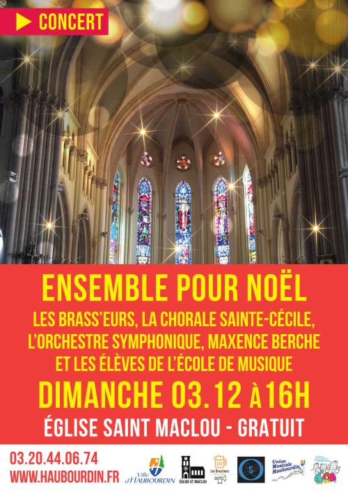 Ensemble pour le concert Noël