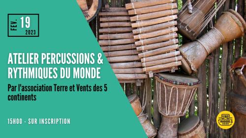 Atelier percussions & rythmiques du monde