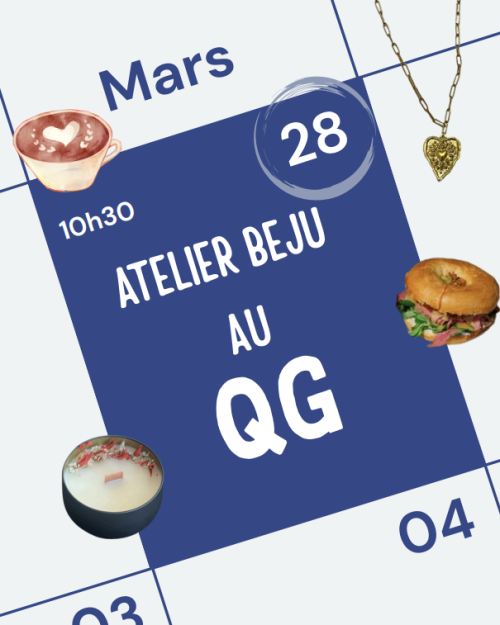 Atelier création de bougie ou bijoux au QG