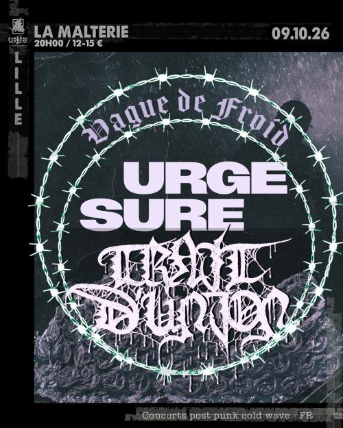 Soirée Vague de Froid : Trait d’Union + Urge + Sure