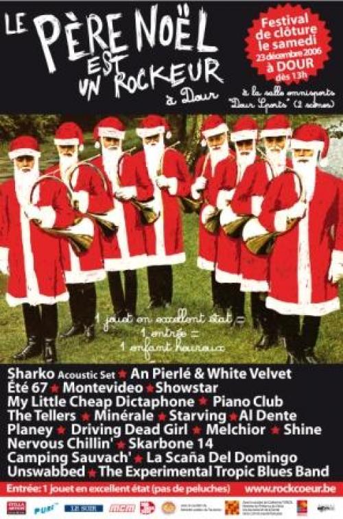 Le Père Noël est un rockeur (hall Dour Sports à Dour – Belgique)