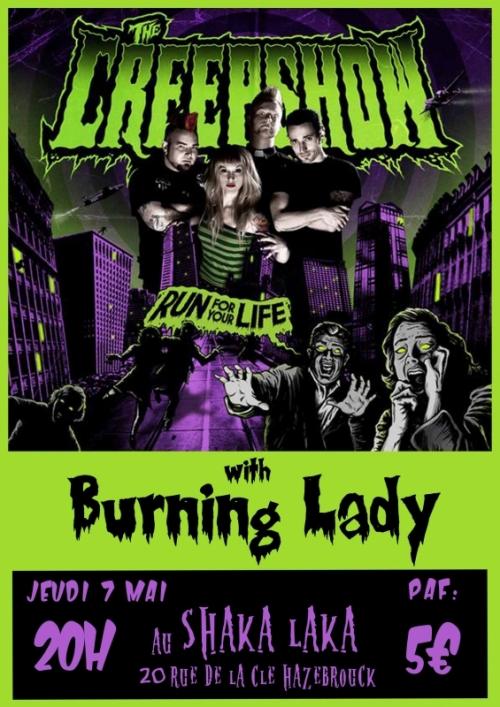 The Creepshow + Burning Lady
